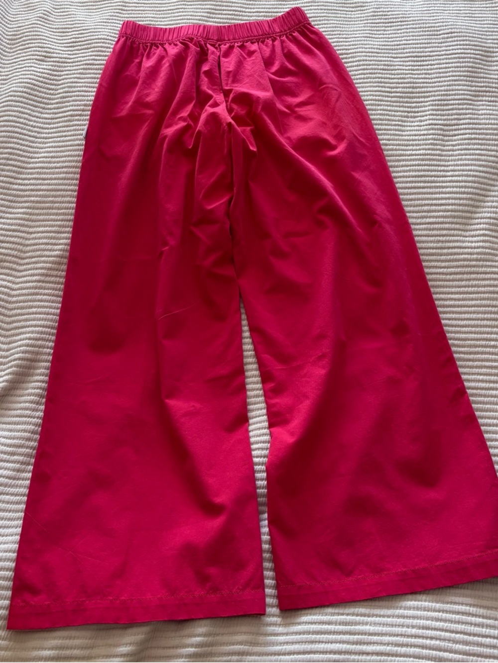 Le Bon Shoppe OOAK Wide-Leg Pull-On Pants — Red S